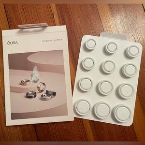Oura Ring Sizing Set with White Rings